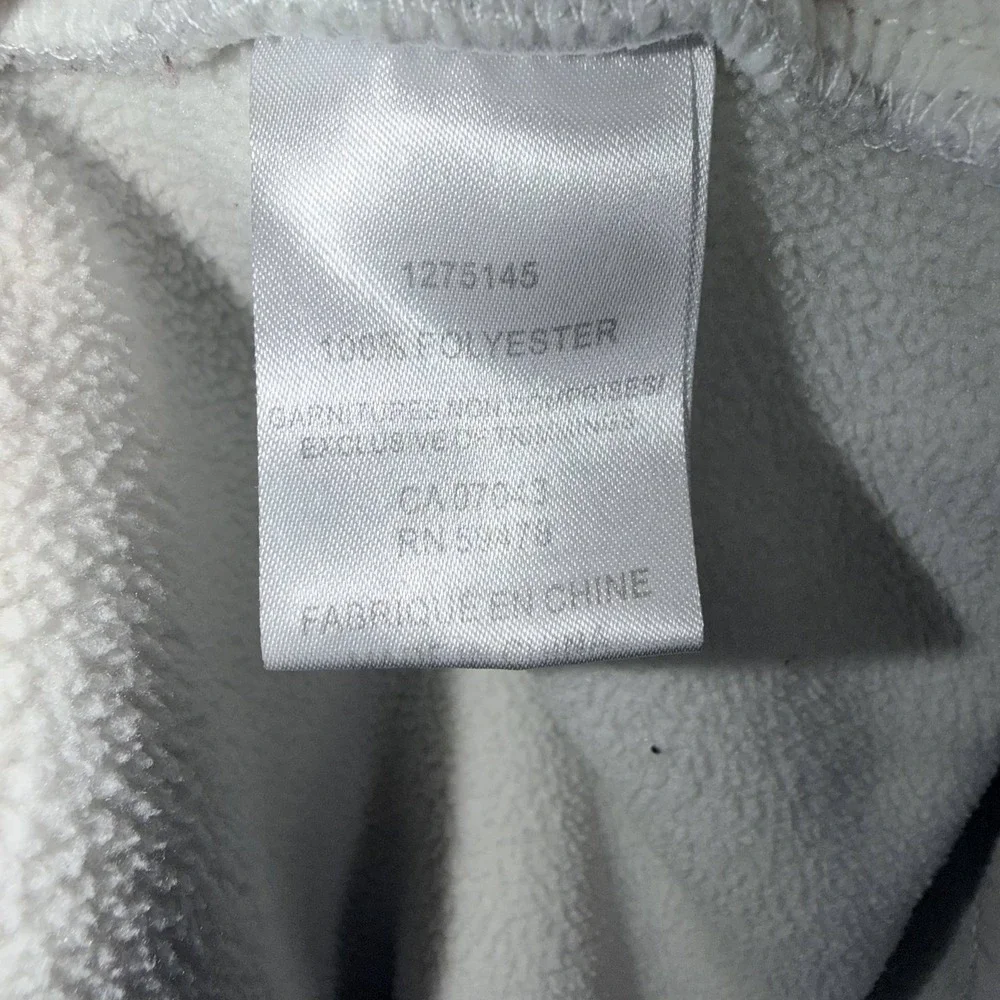 BAILEY/44 Womens Sherpa‎ Fleece Pullover Quarter Zip L White Polyester Warm Mock